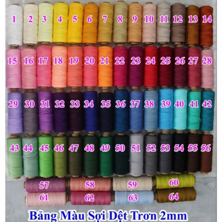 sợi dệt cotton bảng màu 4