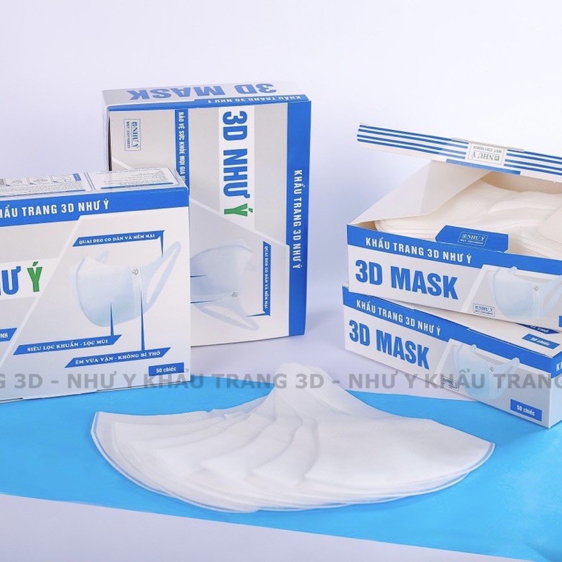 Khẩu trang 3D mask 1 hộp 50c