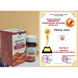 Bổ huyết điều kinh Ginic