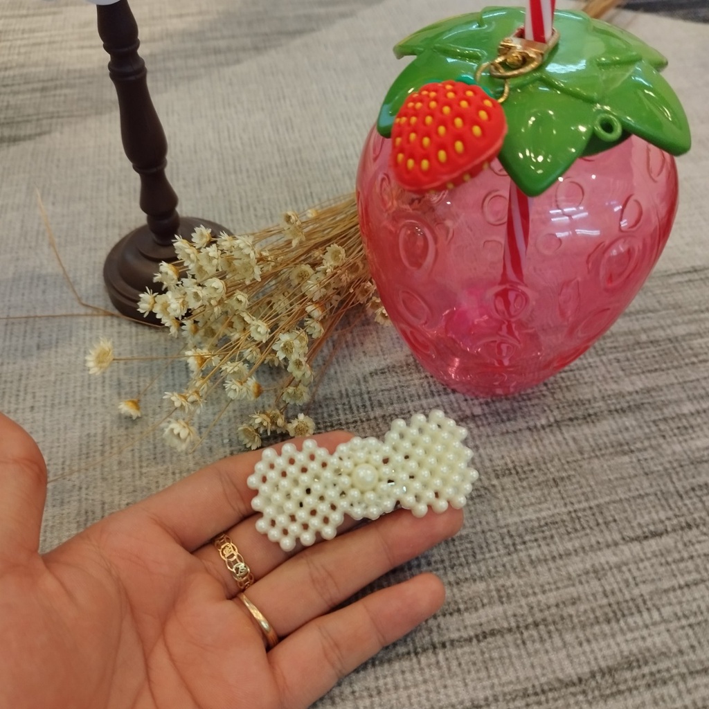 Kẹp tóc nữ ngọc trai nhân tạo thời trang phong cách Hàn Quốc Vintage