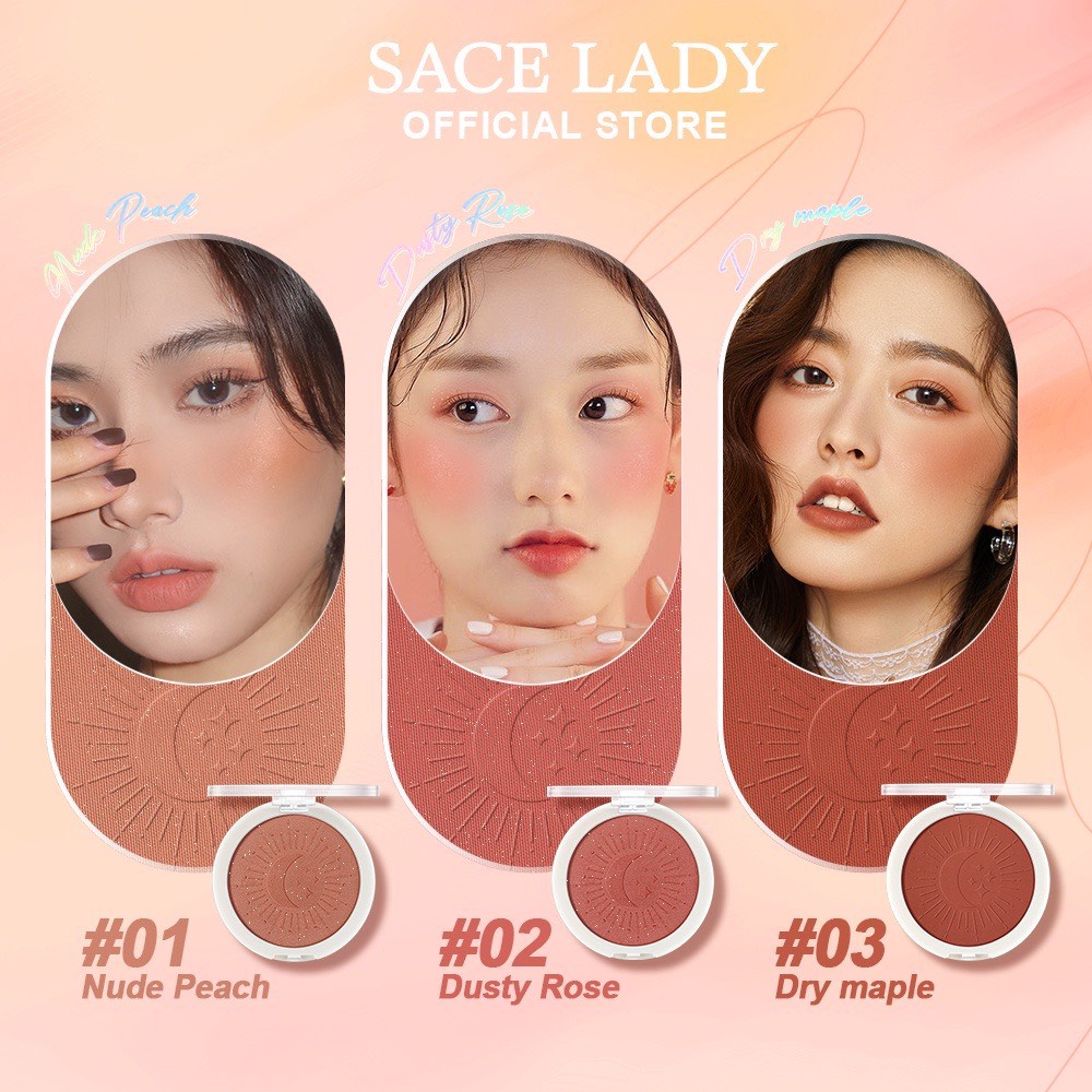 Phấn má hồng SACE LADY trang điểm phong cách Hàn Quốc 4ml - SL268
