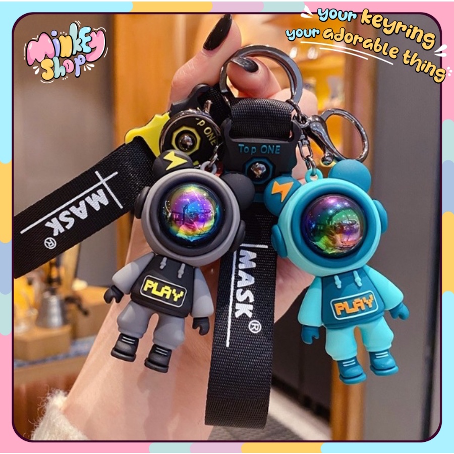 Móc Khóa Đẹp Hình Phi Hành Gia Cute phụ kiện Túi Xách dễ thương -Minkey