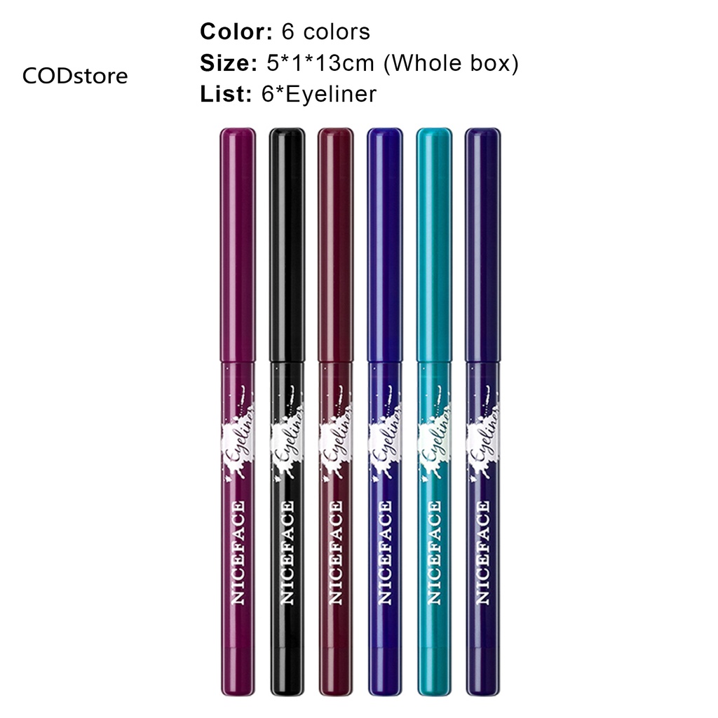 Bút kẻ mắt 6 màu tùy chọn hiệu KDCOD
 | BigBuy360 - bigbuy360.vn