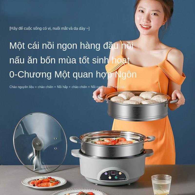 Nồi Lẩu Cắm Điện Mini Chính Hãng Đa Năng (Lẩu , Xào, Nấu, Chiên..) Chống Dính-Bảo hành 12 tháng