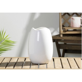 Bình Hoa Gốm Sứ Trắng Trang Trí Nhà Cửa - Bình Cắm Hoa