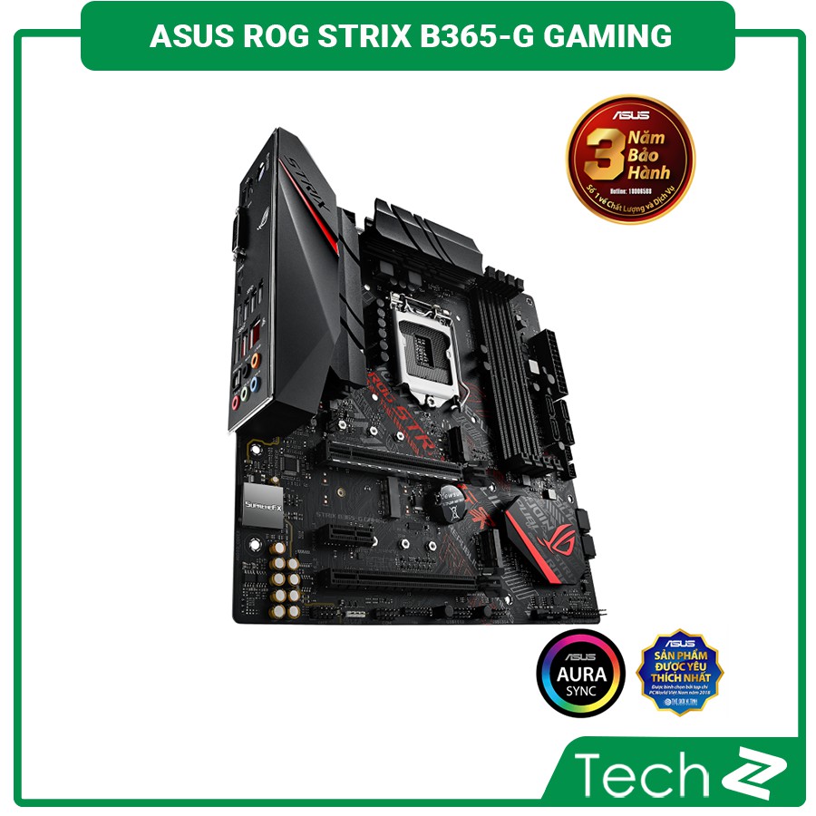 [CHÍNH HÃNH] Mainboard ASUS ROG STRIX B365-G GAMING (Intel B365 , Socket 1151, m-ATX, 4 khe RAM DDR4)