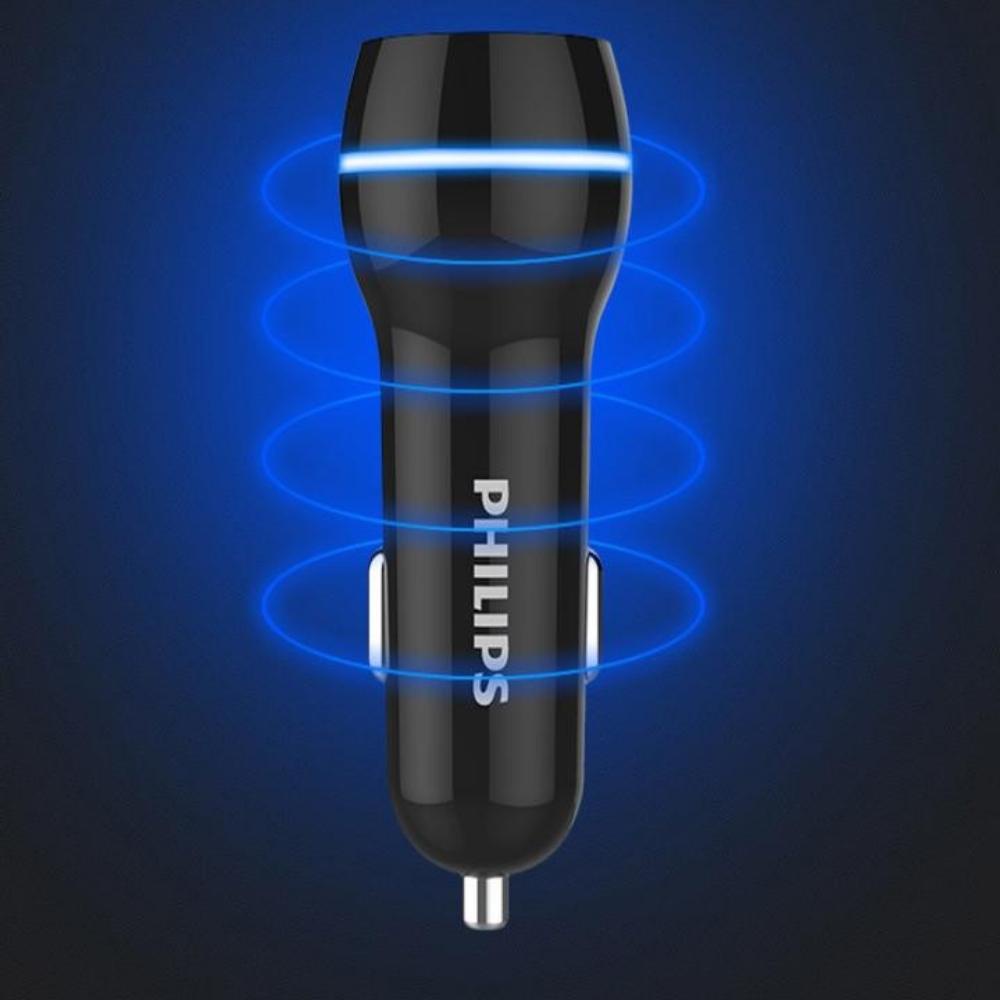 Tẩu sạc ô tô Philips DLP2357 gồm 2 cổng kết nối - Khohangcap1_ad