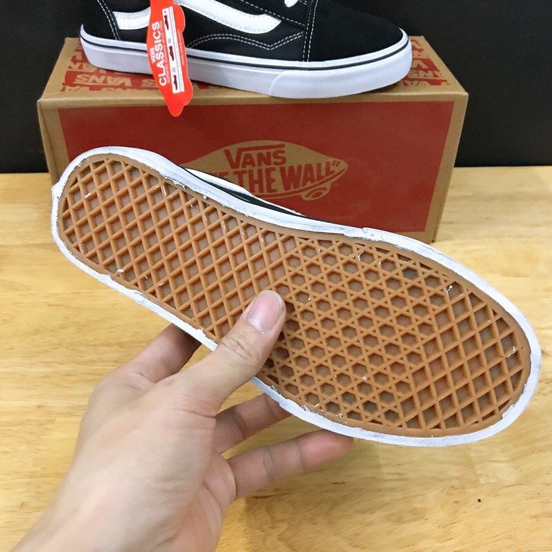 [Full box + bill ] Tặng quà tùy chọn - Giày thể thao nam nữ 𝐕𝐀𝐍𝐒  OLD SKOOL mũi giày da nỉ, dải size 36-43.   .