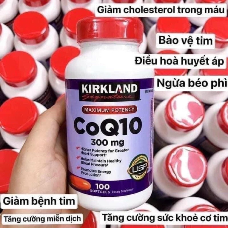 Viên uống CoQ10 300mg Kirkland chai 100 viên