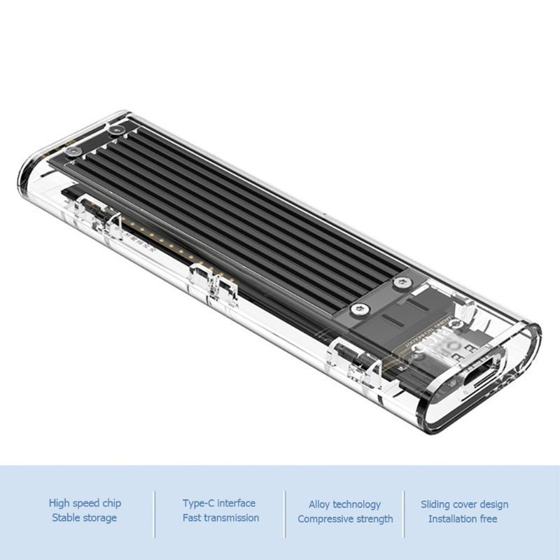 Hộp Đựng Ổ Cứng Trong Suốt Orico Tcm2F-C3 Cho Ngff To Usb3.1 Type-C M.2 Ssd Ốp | BigBuy360 - bigbuy360.vn
