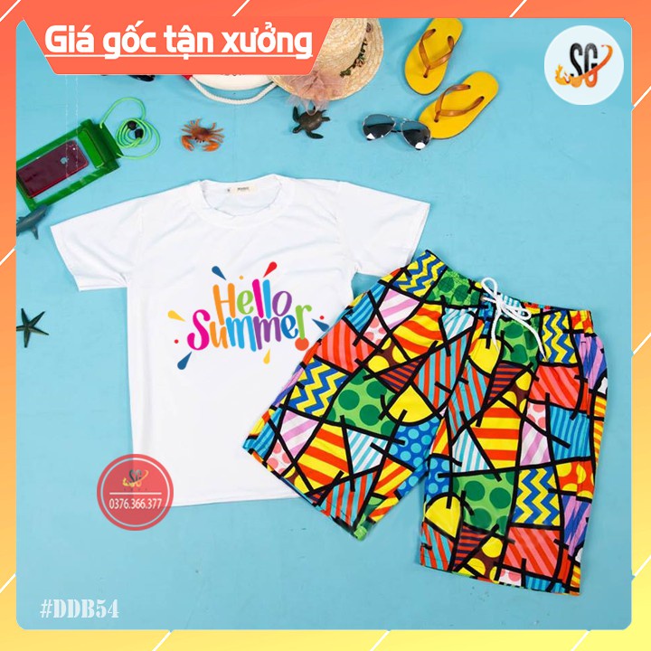 Quần Áo Đi Biển Mùa Hè - Đủ Size Nguyên Bộ (DDB54) Áo thun giá sỉ