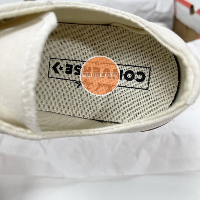 Giày sneaker Converse 1970s Trắng cổ thấp bản đẹp - Fullbox kèm quà tặng