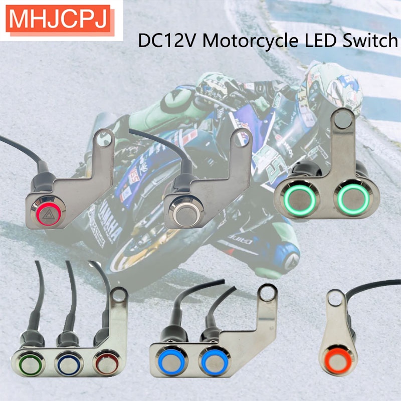 Công Tắc Đèn Pha Xe Máy DC12V Bằng Thép Không Gỉ Chống Nước Có Thể Điều Chỉnh