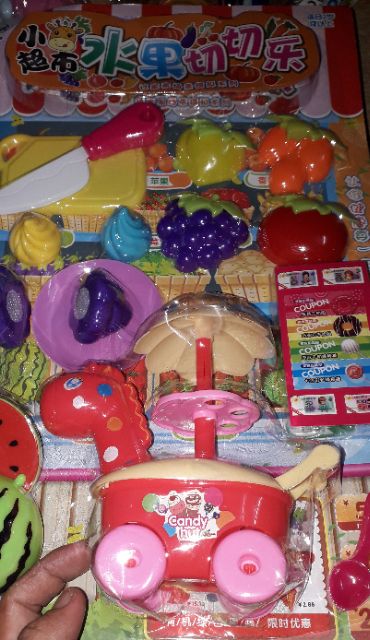 Sét đồ chơi Bé bán trái cây và xe đẩy bằng nhựa rất đẹp