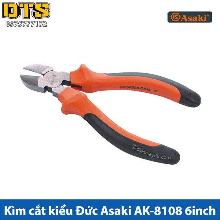 Kìm cắt kiểu Đức Asaki AK-8108 6inch