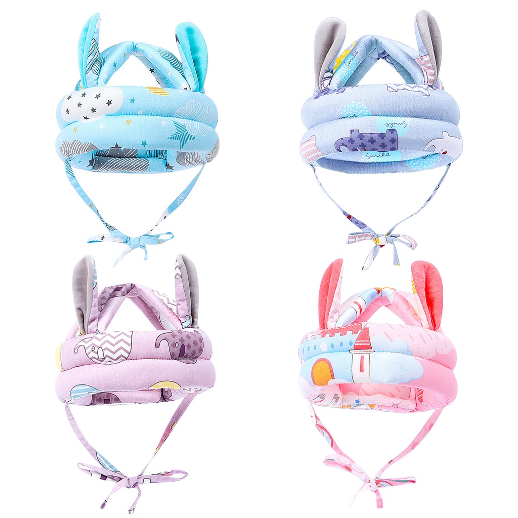 Mũ Bảo Hiểm Mềm Thoáng Khí An Toàn Cho Bé Tập Bò