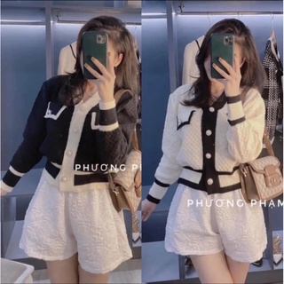 Áo cadigan len cúc ngọc hot hit