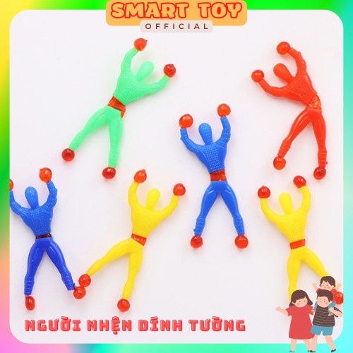 Đồ chơi người nhện leo tường, người nhện dính tường nhiều màu sắc, an toàn, vui nhộn cho bé yêu