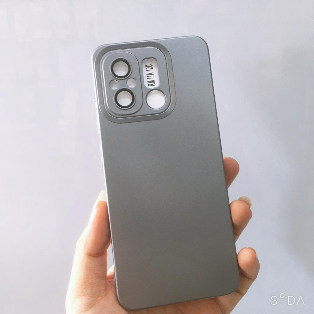 Ốp lưng Xiaomi Redmi 12C/ 11A TPU màu nhám chống vân tay viền vuông sang trọng