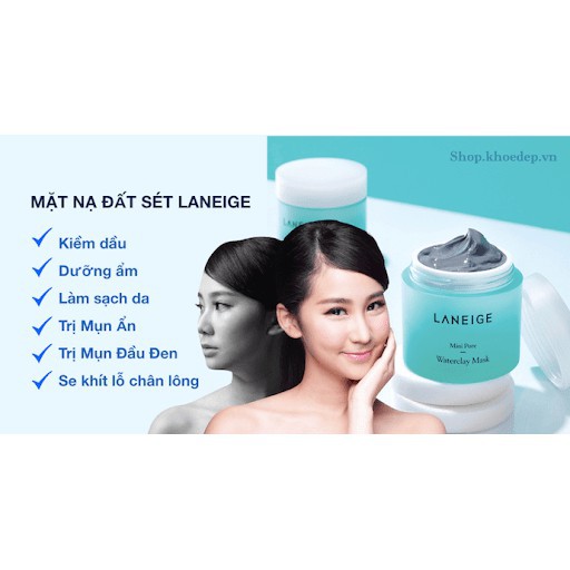 [Chính hãng] Mặt nạ đất sét se khít lỗ chân lông Laneige Mini Pore Waterclay Mask 15ml