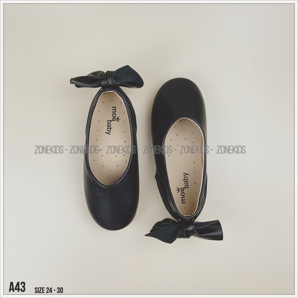 Giày búp bê đính nơ cho bé gái Zonekids - A43