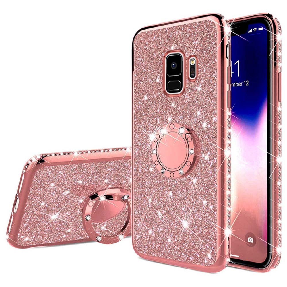 Ốp Điện Thoại Silicon Dẻo Đính Đá Lấp Lánh Sang Trọng Cho Samsung Galaxy J6 J4 Plus 2018 J6 Prime J7 2016 A7 2018
