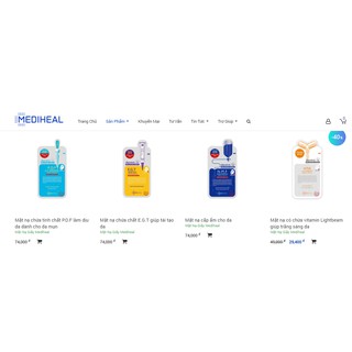 Mặt nạ Mediheal Essential Mask các loại