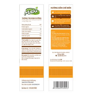 cháo ăn dặm Mabu hạt vỡ 900g