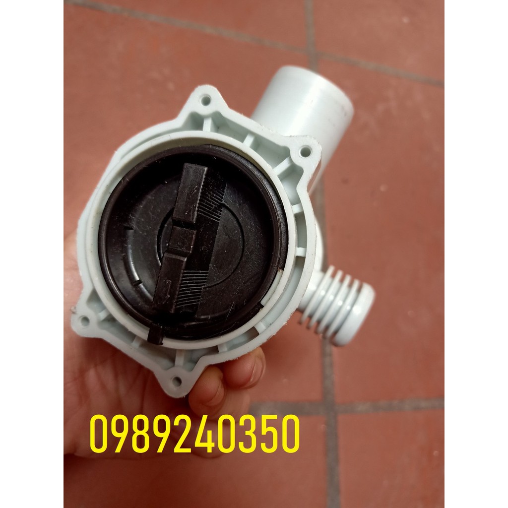 Bơm xả máy giặt cửa ngang loại bắt vít kèm cổ xả