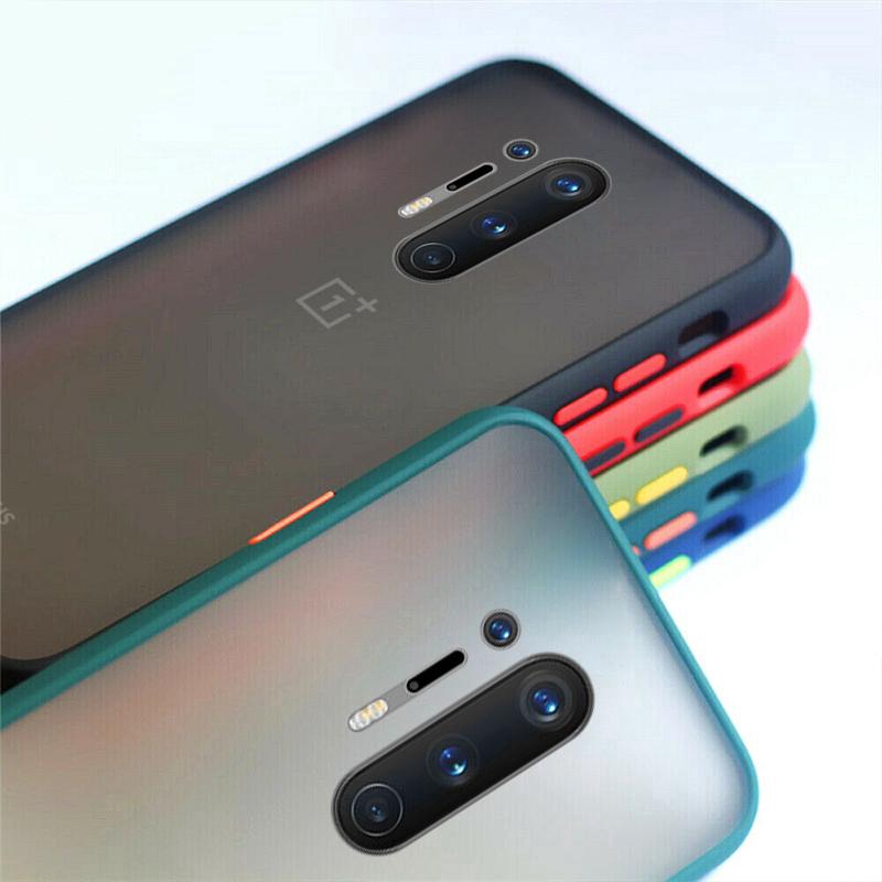 OnePlus Nord 8 Pro 7 7T Pro 6 6T 1+7T Ốp điện thoại PC cứng viền mềm mặt nhám cho