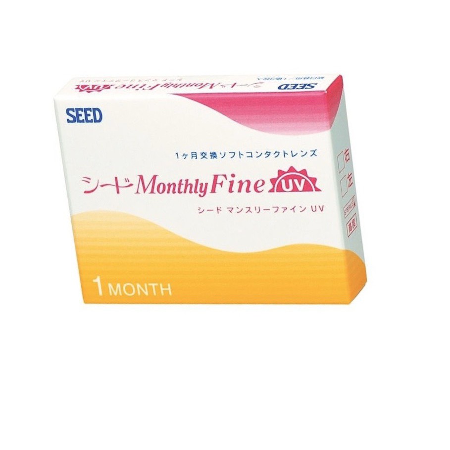 Kính áp tròng 1 tháng không màu SEED- Nhật Bản