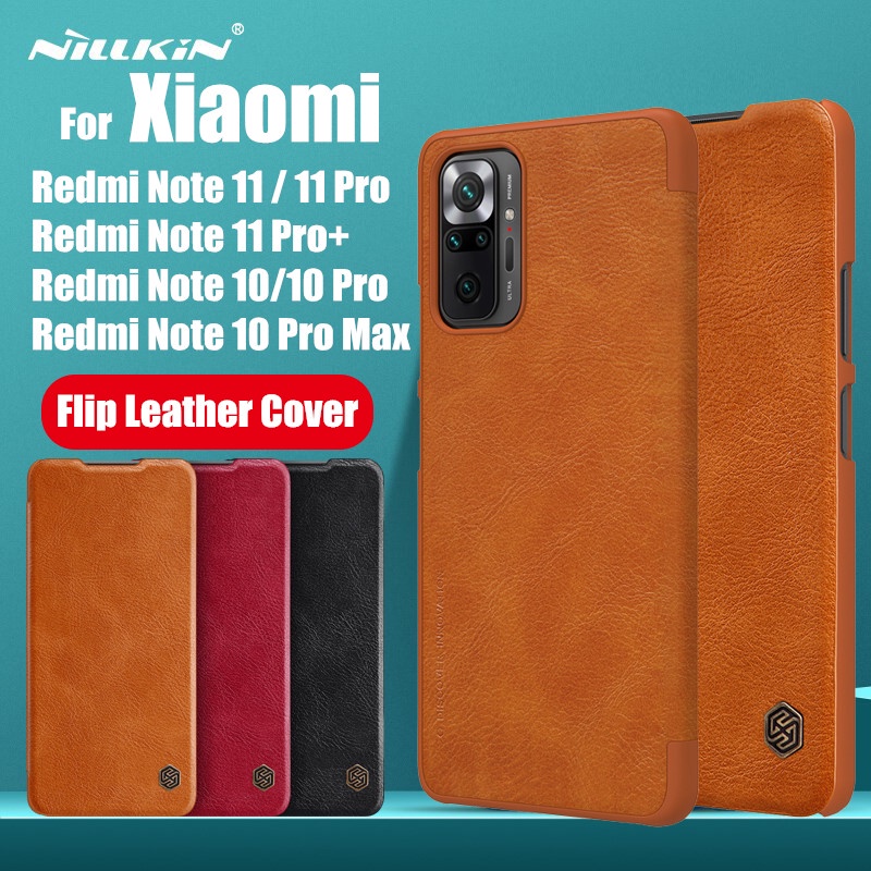 NILLKIN Bao da điện thoại nắp lật có ngăn đựng thẻ cho Xiaomi Redmi Note 11 Pro Pro+ Xiaomi Redmi Note 11 Pro Max