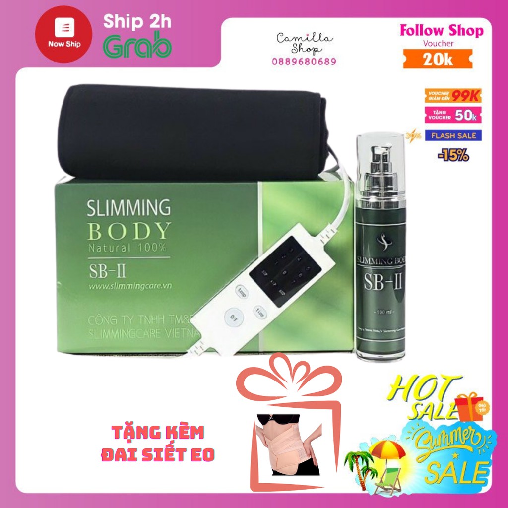 Bộ đai ủ nóng Slimming Body 2 SB2 ủ nóng tan mỡ giảm mỡ