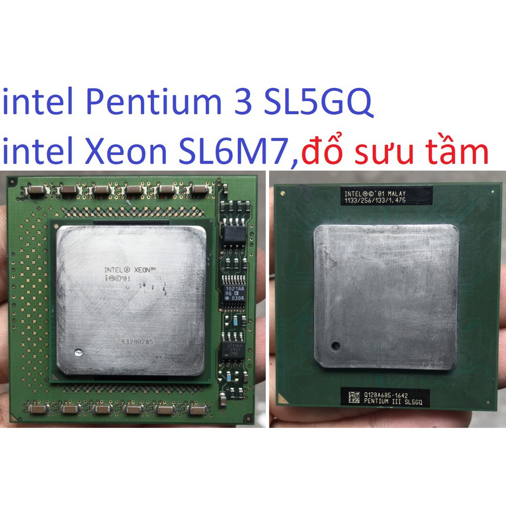 Tặng keo - bộ vi xử lý CPU Intel Pentium 3 III Xeon socket 370 603 cho máy tính pc processor sưu tầm hiếm,e5300