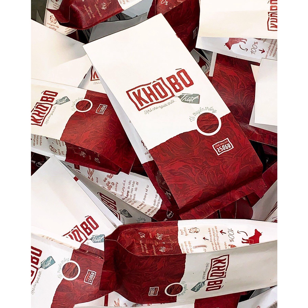 [KHÔ THIỆT - COMBO 2 TÚI 150GR + 250GR] 2 TÚI KHÔ BÒ Homemade Sợi/Miếng 150gr + 250gr loại bất kỳ | BigBuy360 - bigbuy360.vn