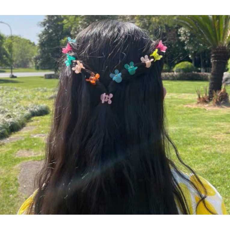 Kẹp tóc càng cua mini màu sắc ngẫu nhiên  cho bé gái