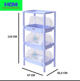 Kệ úp chén 3 tầng DUY TÂN 47*35.5*110