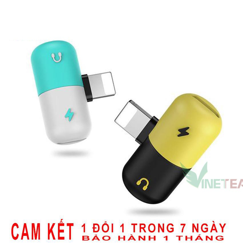 Giá Hủy Diệt[CỰC HOT] Cáp chia Lightning 1 ra 2 cho Sạc và Tai nghe cho Iphone ,cáp chia tai nghe, cáp chia sạc -dc3087