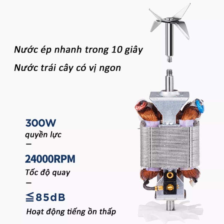 Máy xay sinh tố 2 ly Morphy Richards MR9500, công suất 300W, Portable juicer household electric