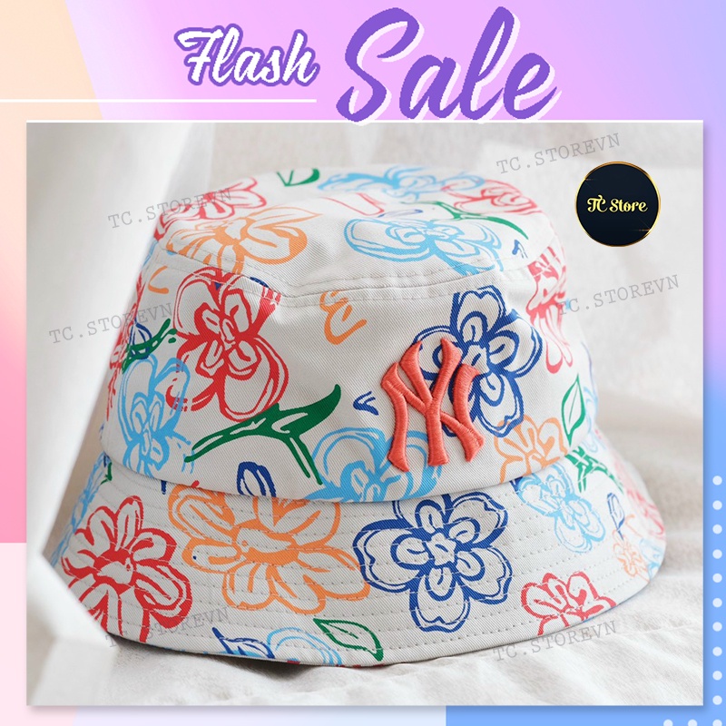 Mũ Bucket NY Floral ⚡️ Hàng Xuất Xịn ⚡️ Thời Trang Siêu Đẹp