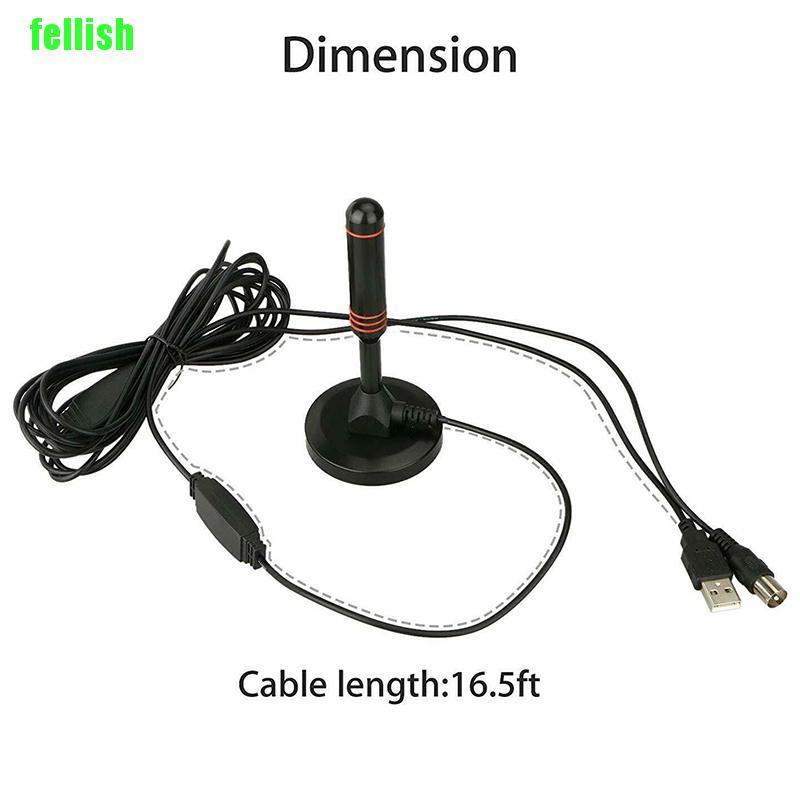 [FEL] 30dbi Powerful DVB-T2 HD antenna DVBT DAB rod antenna + 1x amplifier Do