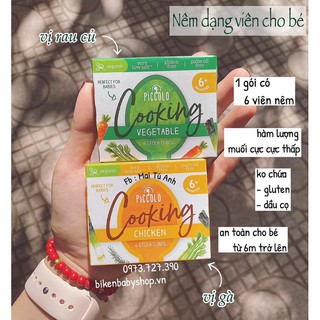 Nêm dạng viên Organic Piccolo cho bé trên 6m date 2021