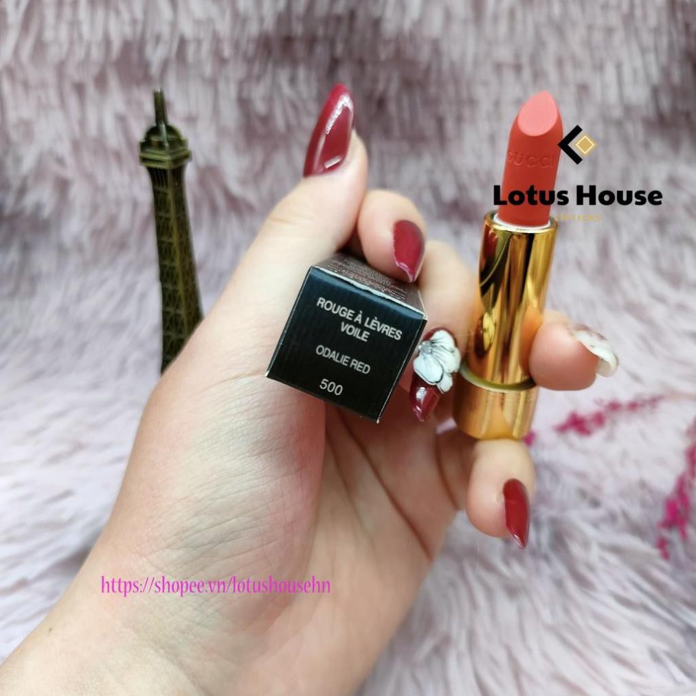 Son Gucci Rouge À Lèvres Voile Vỏ Hoa mini 1.3g đủ tone hot hit bền màu không trôi | BigBuy360 - bigbuy360.vn