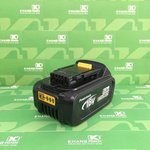 Vỏ mạch pin Dewalt 18V Li-ion, 2 hàng cell, có Led báo, nhận sạc zin.