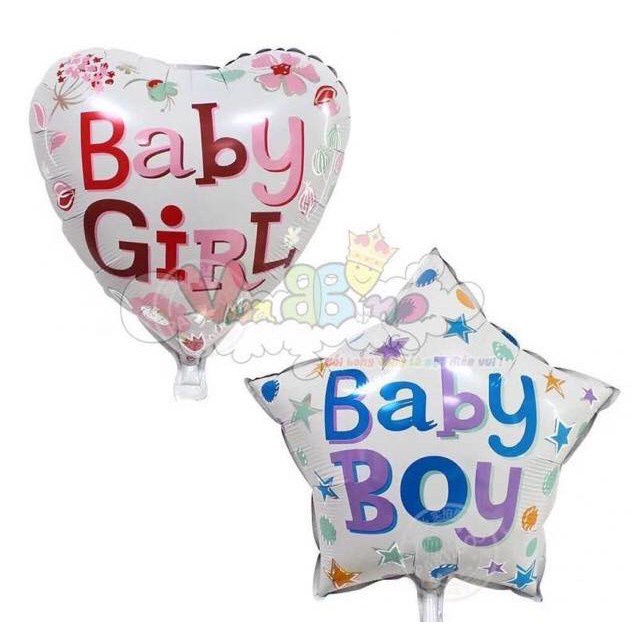 Bóng bay hình kẹo/ trái tim/ ngôi sao baby boy/ baby girl TA23