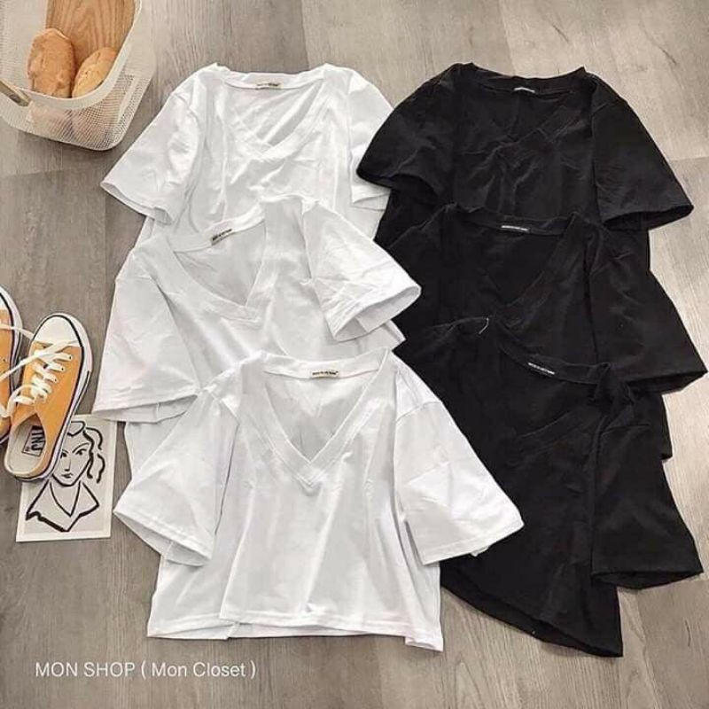 [C01] ÁO croptop nữ cổ tim from rộng siêu mát màu trắng, đen, vàng Freesize dưới 68kg