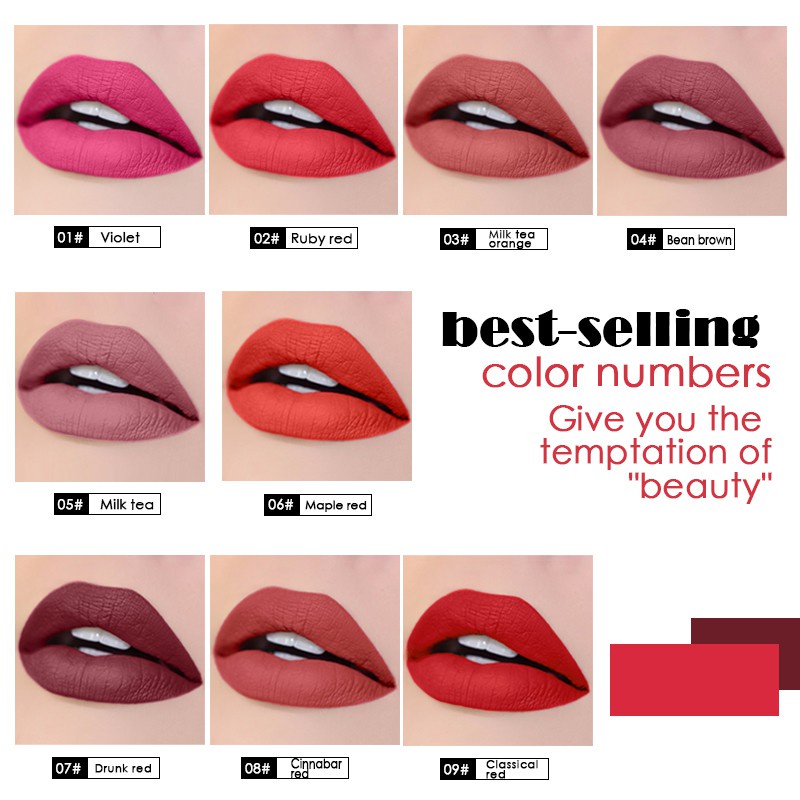 Son kem GDTIMA kháng nước mềm mịn như nhung trang điểm chuyên nghiệp