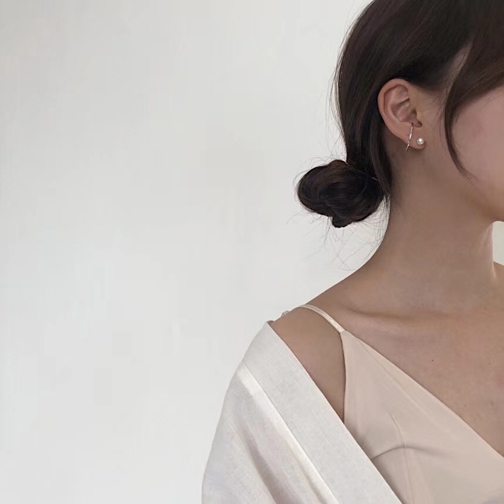 Bông tai đính hạt ngọc trai nhân tạo kiểu dáng đơn giản dành cho nữ