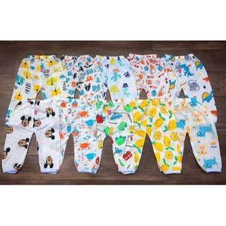 Combo 10 chiếc quần dài cotton giấy cho bé trai/bé gái