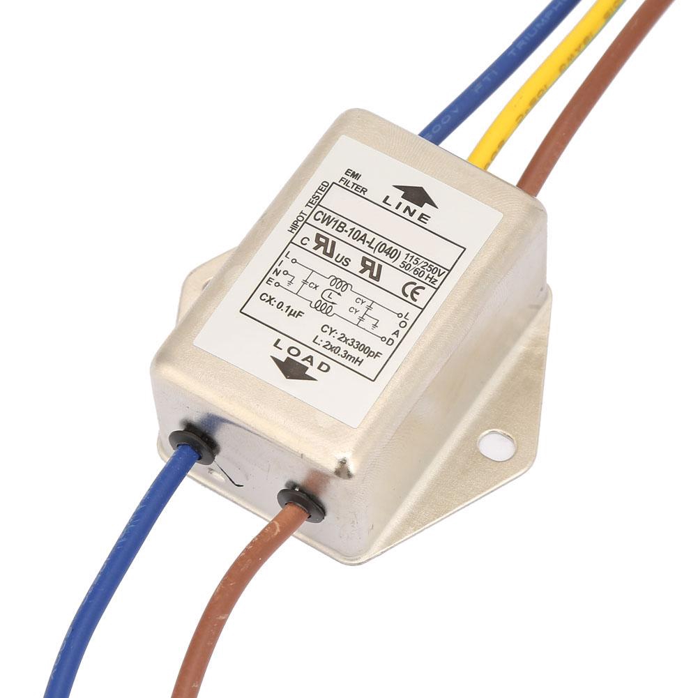 Thiết bị lọc chống nhiễu nguồn 125/250V CW1B-10A-L thiết kế tiện lợi dễ dùng